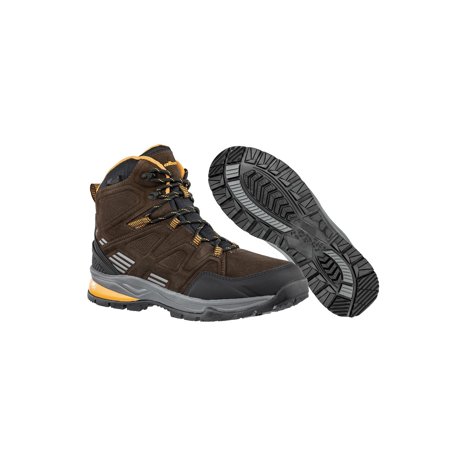 Bocanci de trekking pentru bărbați, impermeabili, Albatros Lofoten 2.0 Brown CTX MID