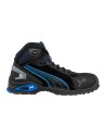 Bocanci de protecție cu bombeu din aluminiu, rezistenți, Puma Rio Black Mid S3 SRC