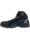Bocanci de protecție cu bombeu din aluminiu, rezistenți, Puma Rio Black Mid S3 SRC