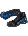 Bocanci de protecție cu bombeu din aluminiu, rezistenți, Puma Rio Black Mid S3 SRC