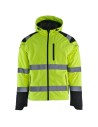Jachetă softshell pentru iarnă, cu glugă, impermeabilă, Prisma HV Yellow