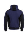 Hanorac unisex, cu glugă, 55% bumbac, 45% poliester, Revolt Navy Blue / Black