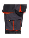 Pantaloni cu pieptar de lucru, funcționali și rezistenți, din tercot, 260 g/mp, Emerton Bibpants