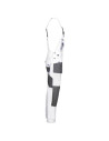 Pantaloni cu pieptar de lucru, funcționali și rezistenți, din tercot, 260 g/mp, Kastor White