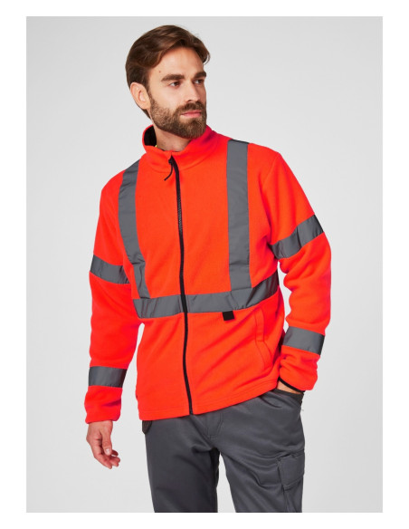 Jacheta reflectorizanta Helly Hansen Addvis Fleece CL3, rosie
