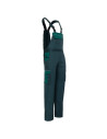 Pantaloni de lucru cu pieptar, din bumbac 100%, 240 g/mp, Asimo Green