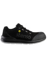 Pantofi de protecție cu bombeu de compozit și lamelă, antistatici, JETT BLACK LOW MF S1PL MF ESD