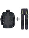Costum salopetă, toate sezoanele, jachetă & pantaloni standard, Kastor Grey
