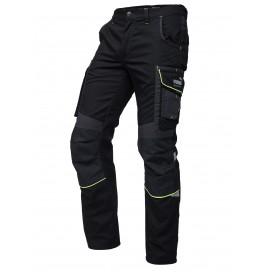 Pantaloni de lucru pentru bărbați, cu rezistență ridicată, Puma Workwear Precision X, Negru Neon