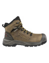 Bocanci de protecție pentru bărbați, cu bombeu din fibră de sticlă, Puma Iron HD Brown S3S FO LG SR
