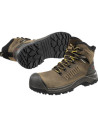 Bocanci de protecție pentru bărbați, cu bombeu din fibră de sticlă, Puma Iron HD Brown S3S FO LG SR