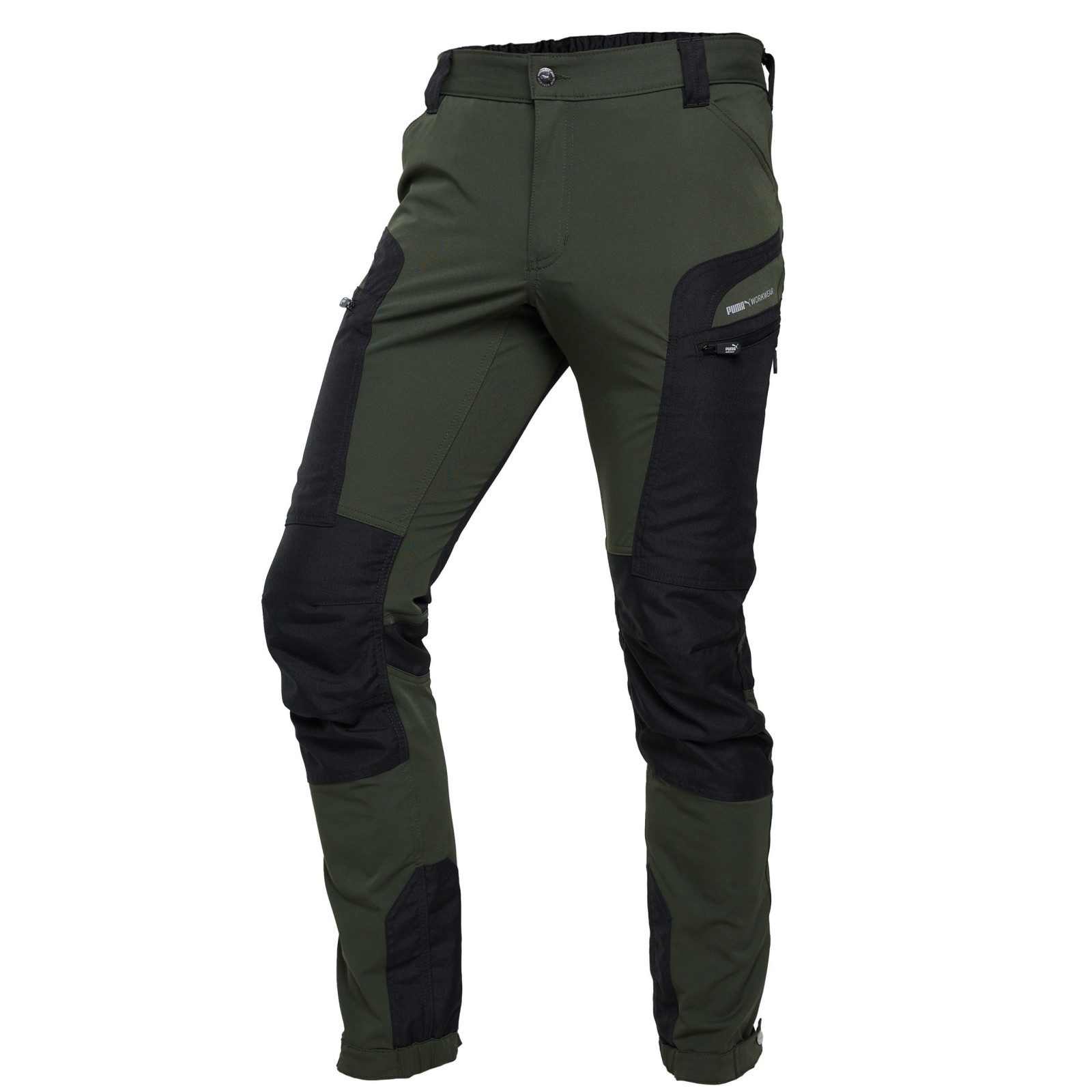 Pantaloni de lucru / outdoor, stretch, Puma Workwear Pro One, Olive/Antracit