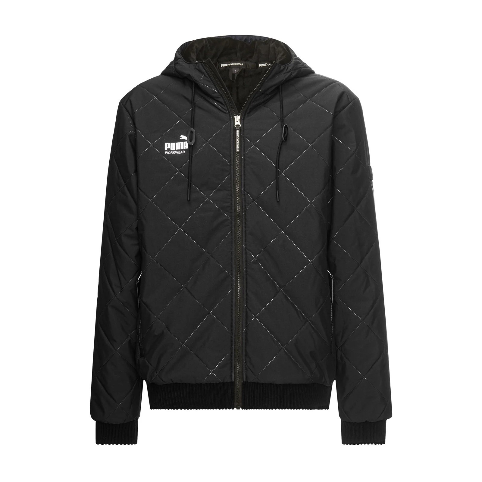 Geacă de iarnă pentru bărbați, cu glugă, Puma Workwear Essentials, Carbon