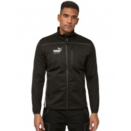Jachetă softshell pentru bărbați, Puma Workwear Essentials, Negru