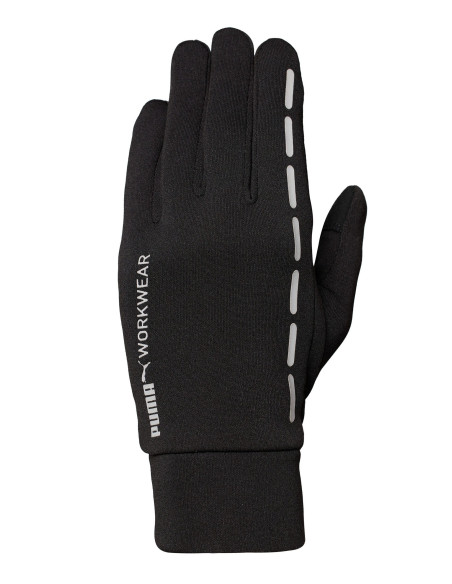 Mănuși călduroase, rezistente, antiderapante, din fleece, Puma Workwear, Negru