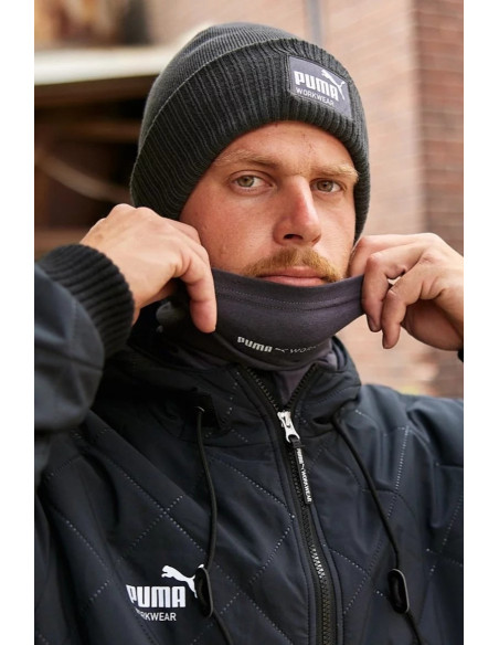 Căciulă de iarnă căptușită, din acrilic, Puma Workwear Beanie, Gri Metalic