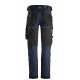 Pantaloni de lucru, stretch, Snickers Workwear, AllroundWork, 6341, Navy/Black