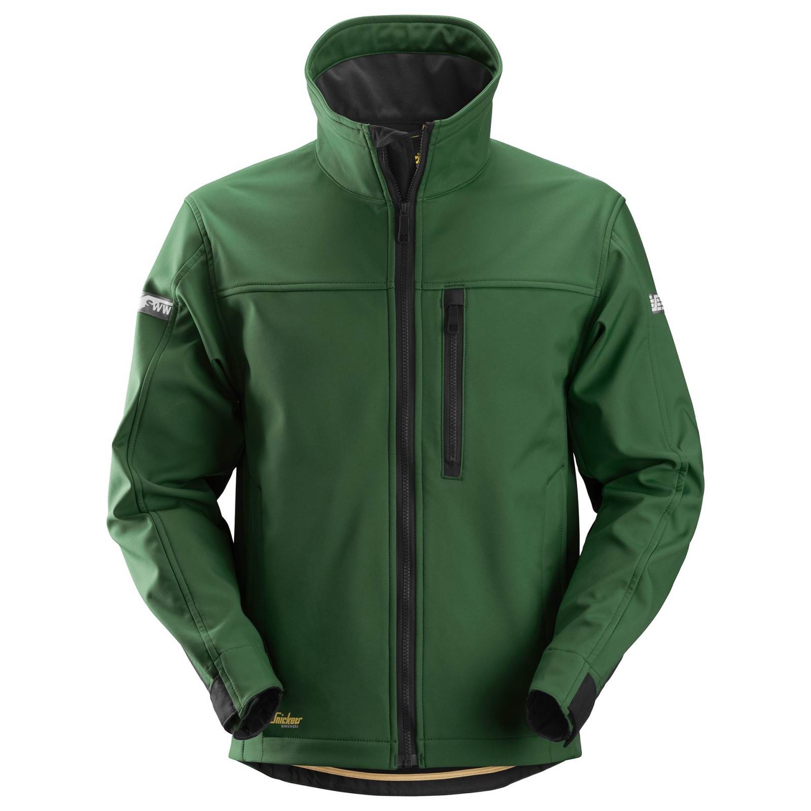 Jachetă softshell pentru bărbați, Snickers Workwear, AllroundWork, 1200, Forest Green/Black