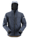 Jachetă softshell, cu glugă, Snickers Workwear, AllroundWork, 1229, Navy/Black