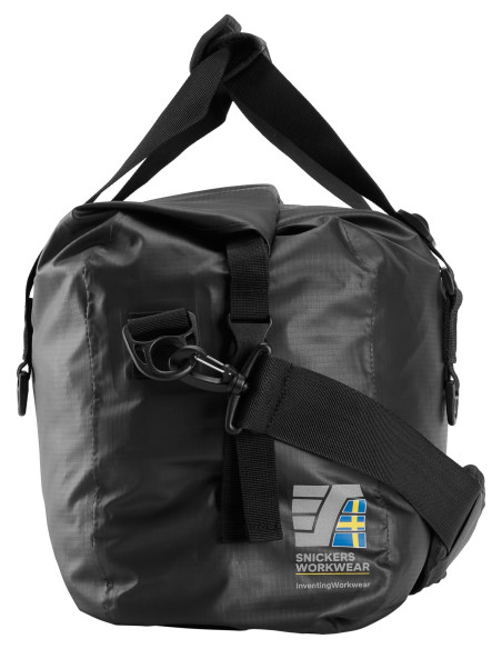 Geantă de voiaj impermeabilă & ușoară, 30 litri, negru, Snickers Workwear, 9626