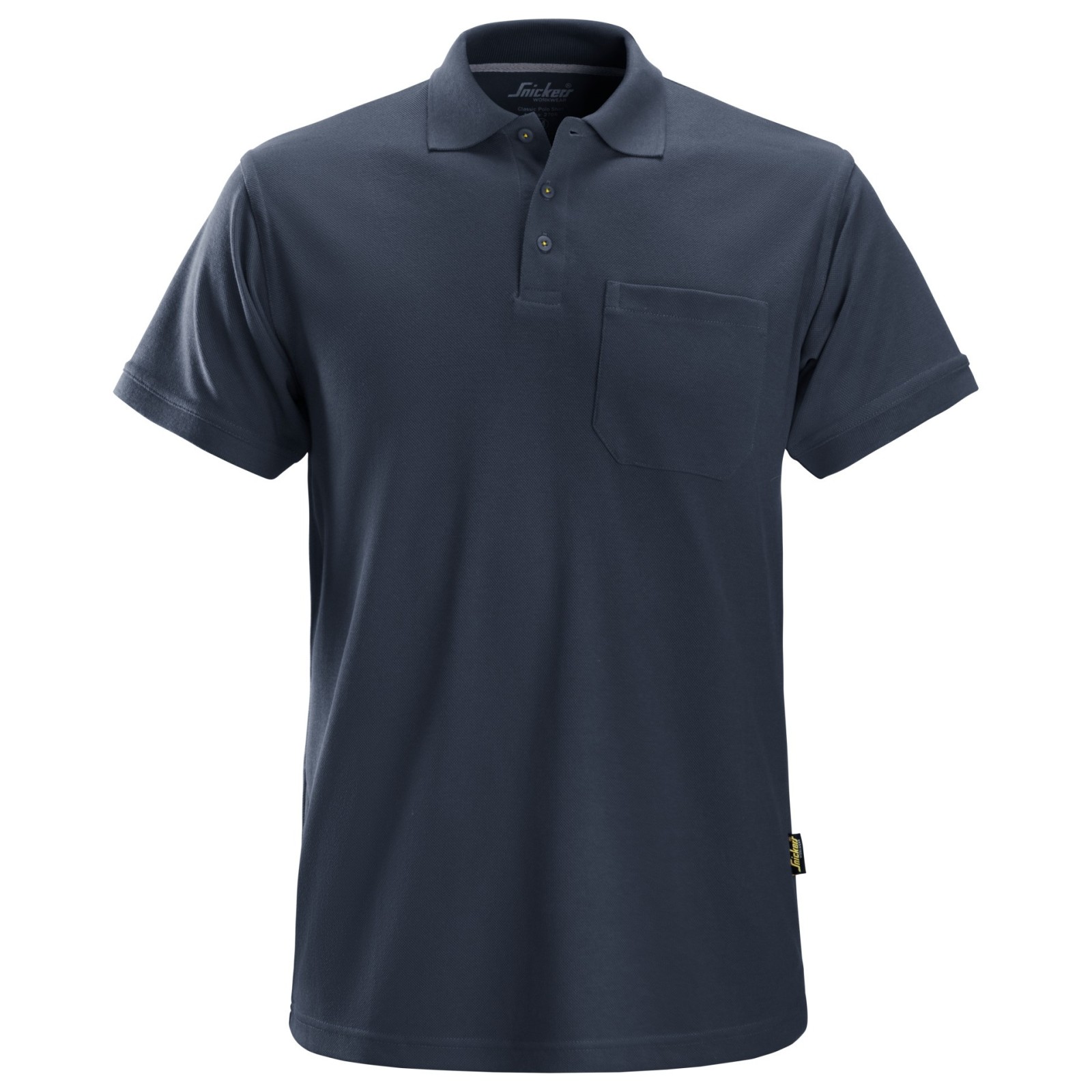 Tricou polo de bărbați, cu buzunar, bumbac+poliester, Snickers Workwear Classic, 2708, Navy