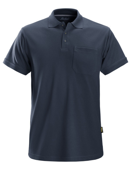 Tricou polo de bărbați, cu buzunar, bumbac+poliester, Snickers Workwear Classic, 2708, Navy