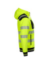 Hanorac reflectorizant, cu glugă, închidere cu fermoar, Prisma HV 2.0 Yellow