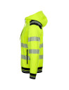 Hanorac reflectorizant, cu glugă, închidere cu fermoar, Prisma HV 2.0 Yellow