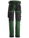Pantaloni de lucru, stretch, Snickers Workwear, AllroundWork, 6341, Forest Green/Black