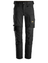 Pantaloni de lucru, stretch, Snickers Workwear, AllroundWork, 6341, Black/Black