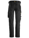 Pantaloni de lucru, stretch, Snickers Workwear, AllroundWork, 6341, Black/Black