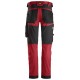 Pantaloni de lucru, stretch, Snickers Workwear, AllroundWork, 6341, Chili Red/Black