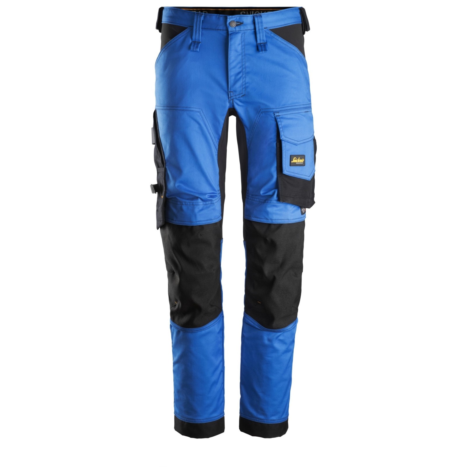 Pantaloni de lucru, stretch, Snickers Workwear, AllroundWork, 6341, True Blue/Black