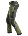 Pantaloni de lucru, stretch, Snickers Workwear, AllroundWork, 6341, Khaki Green/Black