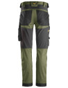 Pantaloni de lucru, stretch, Snickers Workwear, AllroundWork, 6341, Khaki Green/Black