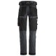 Pantaloni de lucru, stretch, Snickers Workwear, AllroundWork, 6341, Steel Grey/Black