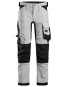 Pantaloni de lucru, stretch, Snickers Workwear, AllroundWork, 6341, White/Black