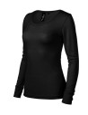 Tricou cu mânecă lungă, de damă, 100% lână merinos, 190 g/mp, Merino Rise LS