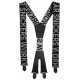 Bretele elastice cu logo, Snickers Workwear, 9064, Black/Steel Grey