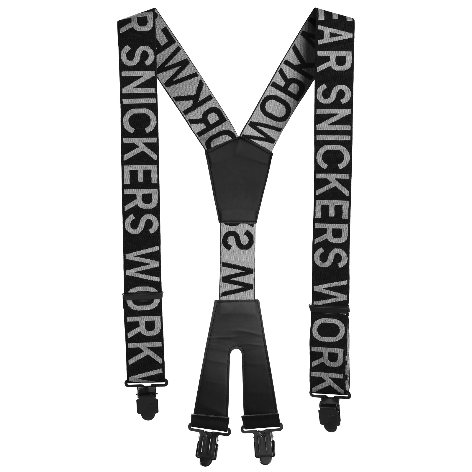 Bretele elastice cu logo, Snickers Workwear, 9064, Black/Steel Grey
