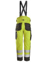 Pantaloni reflectorizanți, impermeabili, căptușiți, 37,5, Clasa 2, Snickers Workwear, 6630, Orange