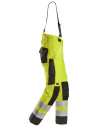 Pantaloni reflectorizanți, impermeabili, căptușiți, 37,5, Clasa 2, Snickers Workwear, 6630, Orange