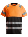Tricou reflectorizant, CL 1, Snickers Workwear, 2535, Orange/Black