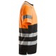 Tricou reflectorizant, CL 1, Snickers Workwear, 2535, Orange/Black