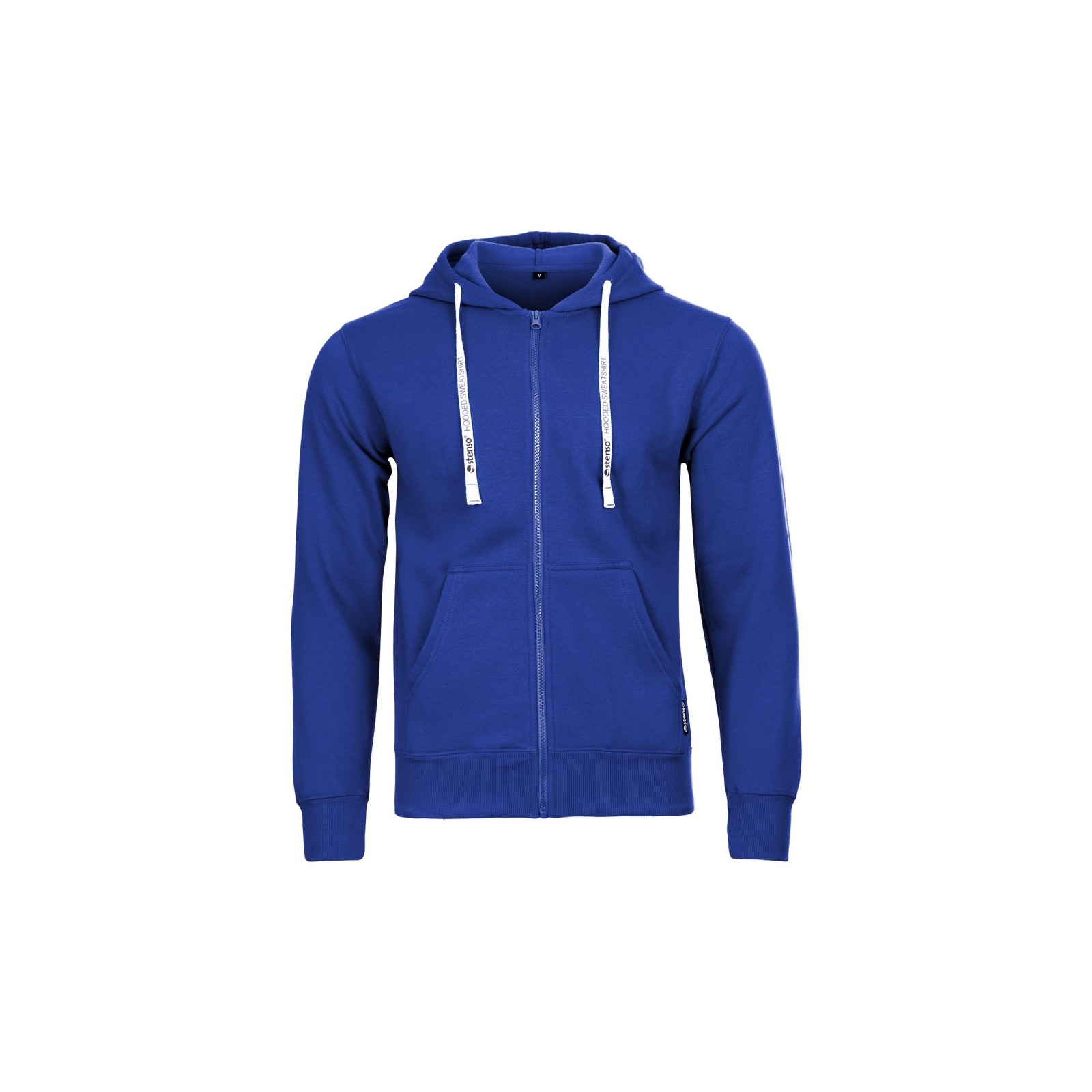 Hanorac cu glugă pentru bărbați, bumbac & poliester, 280 g/mp, Remo Royal Blue
