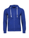Hanorac cu glugă pentru bărbați, bumbac & poliester, 280 g/mp, Remo Royal Blue
