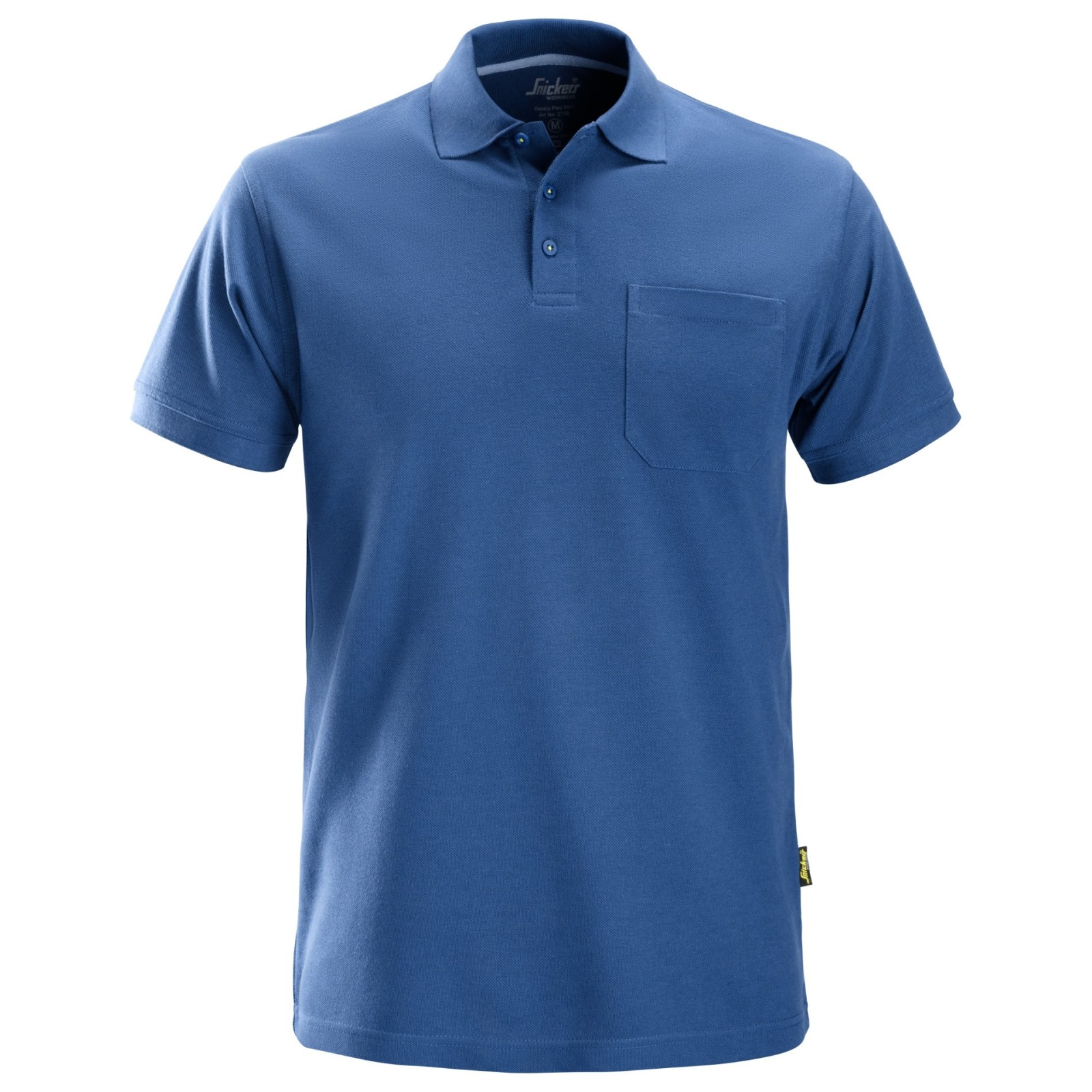 Tricou polo de bărbați, cu buzunar, bumbac+poliester, Snickers Workwear Classic, 2708, True Blue