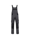 Pantaloni cu pieptar de lucru din material stretch, gri, 270 g/mp, Prisma Spandex