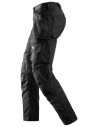 Pantaloni de lucru, stretch, cu buzunare holster, Snickers Workwear, AllroundWork, 6241, Black/Black