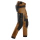 Pantaloni de lucru, stretch, cu buzunare holster, Snickers Workwear, AllroundWork, 6241, Brown/Black